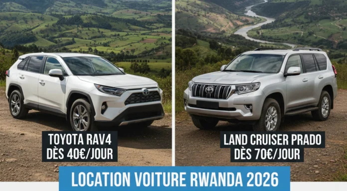 Location voiture Rwanda 2026 — Toyota RAV4 dès 40 / 𝑗 𝑜 𝑢 𝑟 , 𝐿 𝑎 𝑛 𝑑 𝐶 𝑟 𝑢 𝑖 𝑠 𝑒 𝑟 𝑃 𝑟 𝑎 𝑑 𝑜 𝑑 𝑒 ˋ 𝑠 70 /jour,LandCruiserPradod e ˋ s70/jour. Guide complet : véhicules, tarifs, routes, permis de conduire & réservation depuis la France.